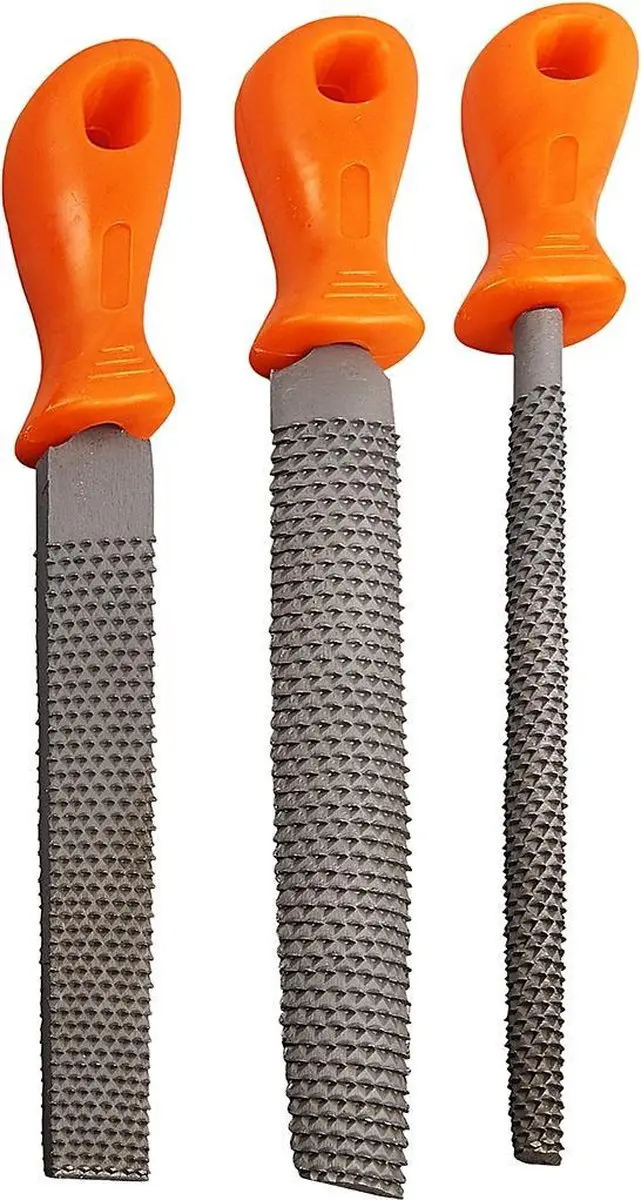 Creativ Company Creotime Raspen - 3 Stuks Meerkleurig