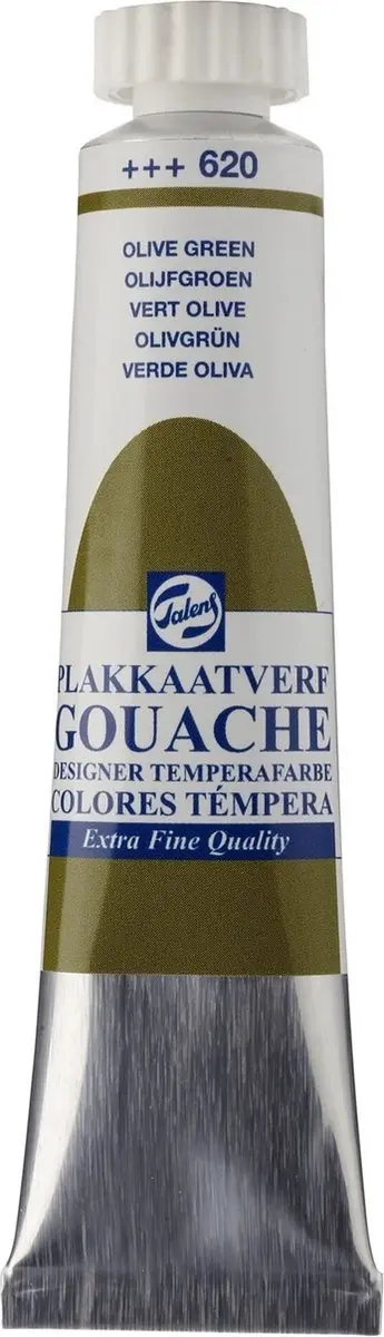 Talens Plakkaatverf Gouache Extra Fine Olijfgroen 20ml