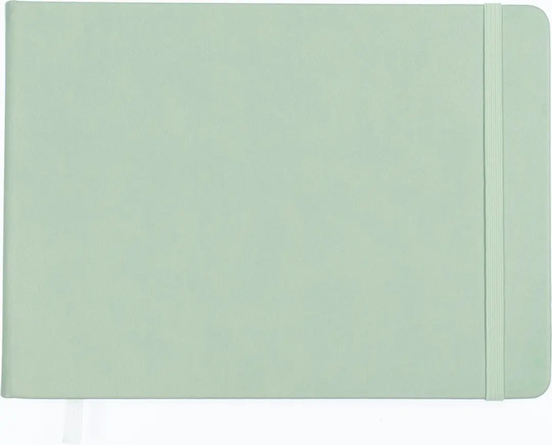 Kangaro K-861234 Schetsboek A5 Mint - PU Hardcover met Elastiek