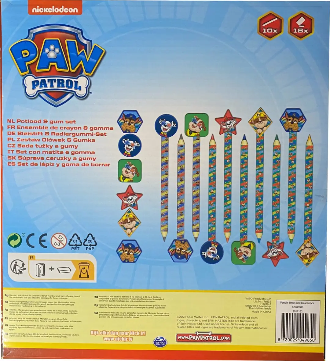 PAW Patrol Potloden Set - 26-delig Multicolor