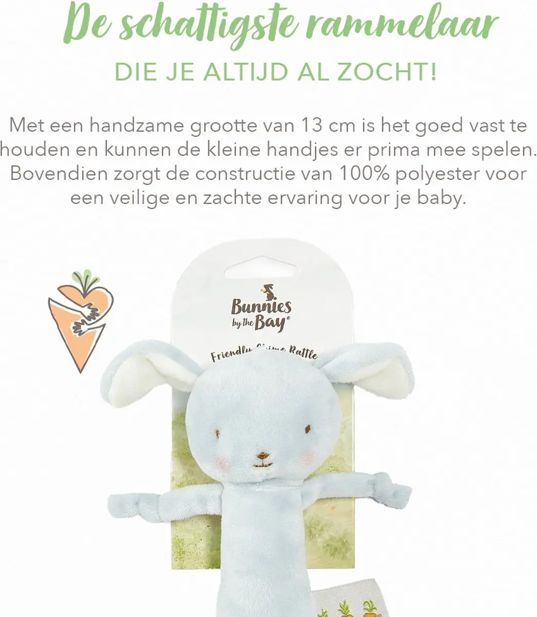 Bunnies By The Bay Rammelaar Hond - Blauw