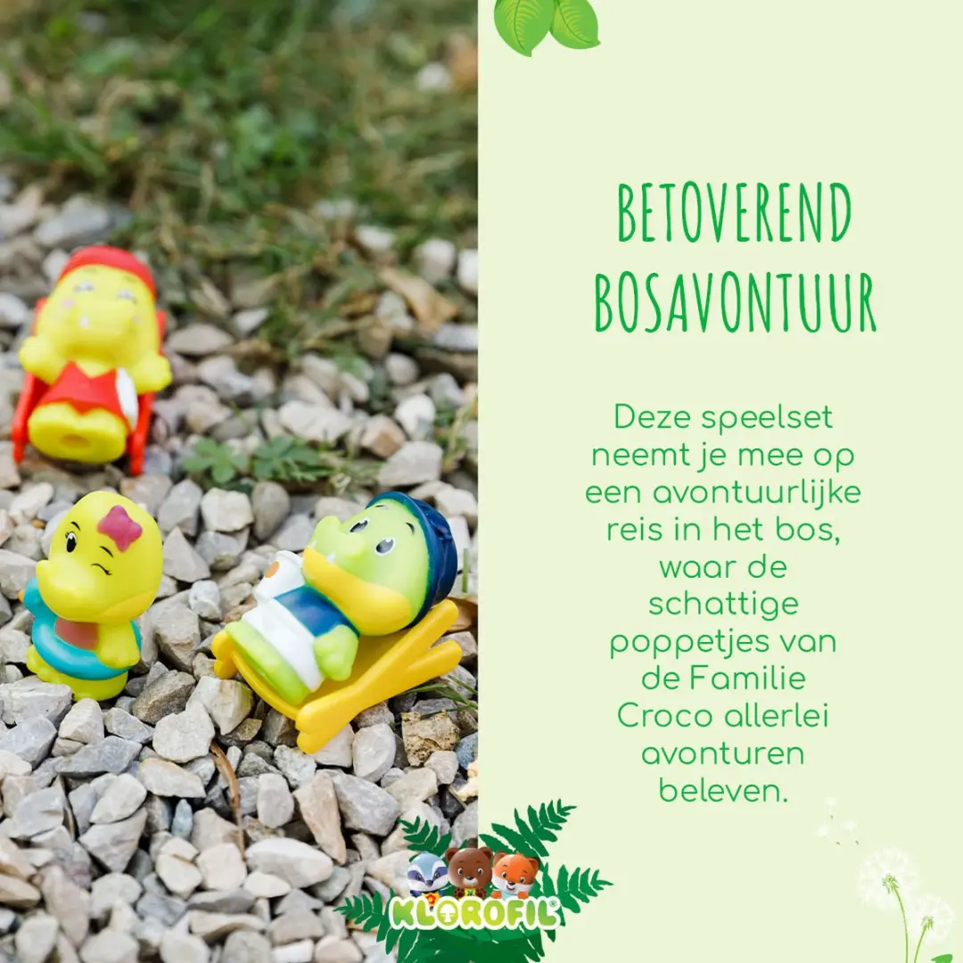 Klorofil De Familie Croco Speelset - 4 Poppetjes - 700308