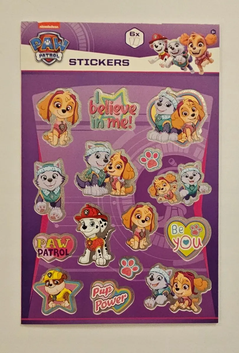PAW Patrol Stickers Skye Everest Marshall Chase