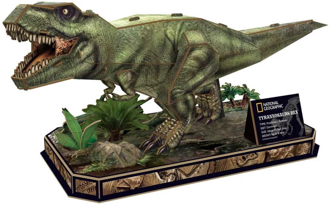 National Geographic 3D Puzzel Tyrannosaurus Rex - 3 Stuks