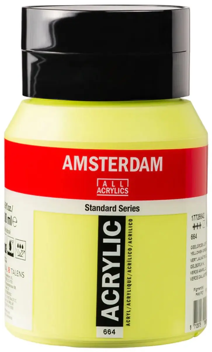 Amsterdam Standard Acrylverf Geelgroen Licht 500ml