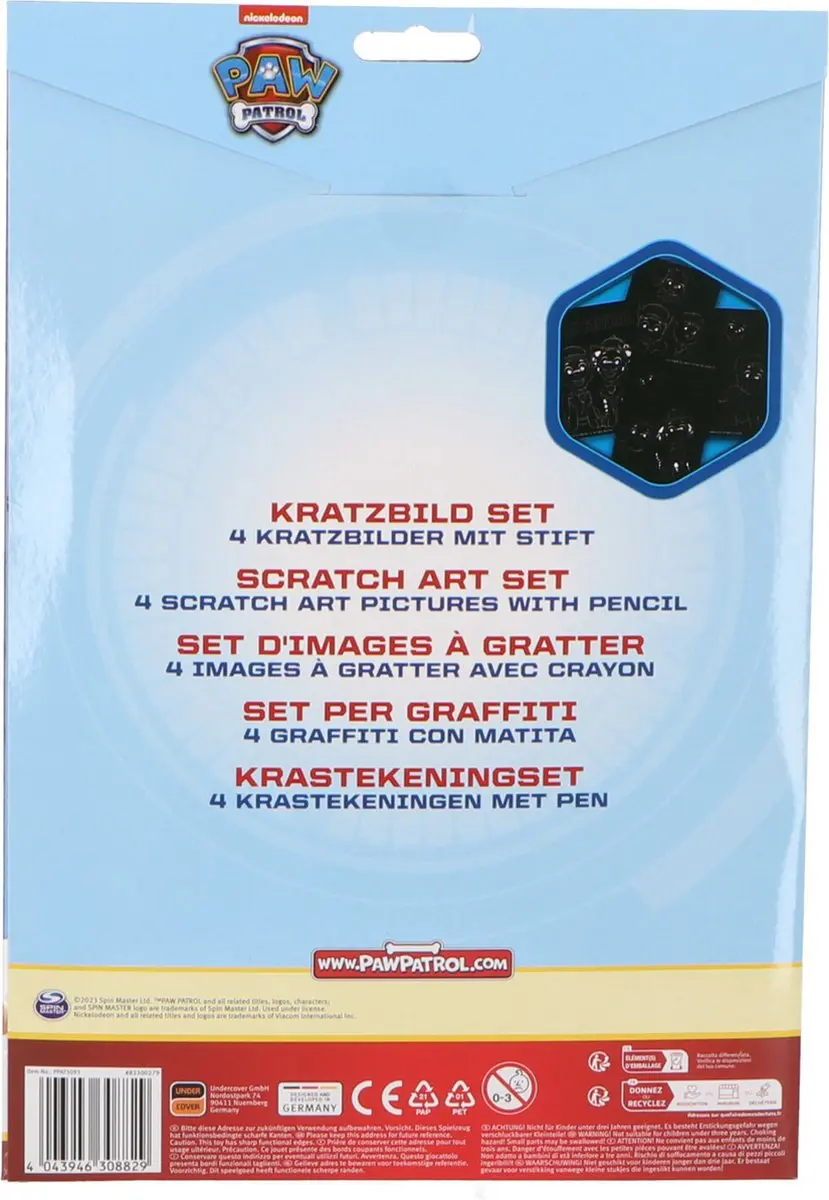 PAW Patrol Scratch Art Set - Meerkleurig
