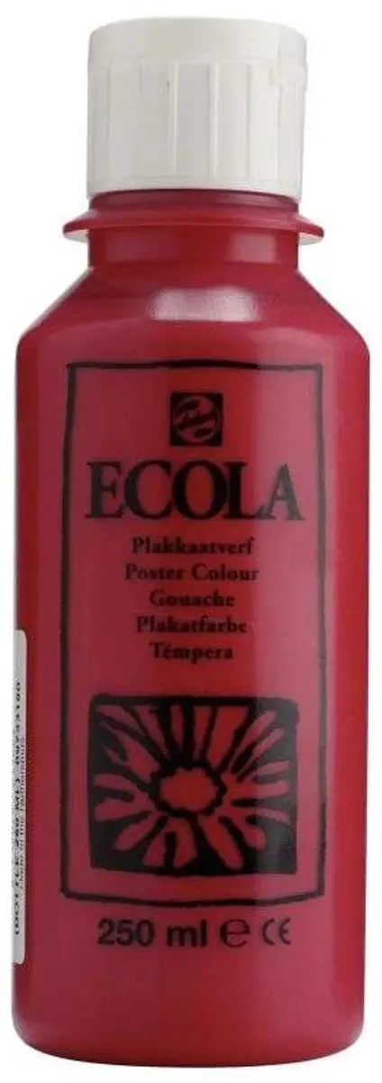 Ecola Plakkaatverf Karmijn 250ml