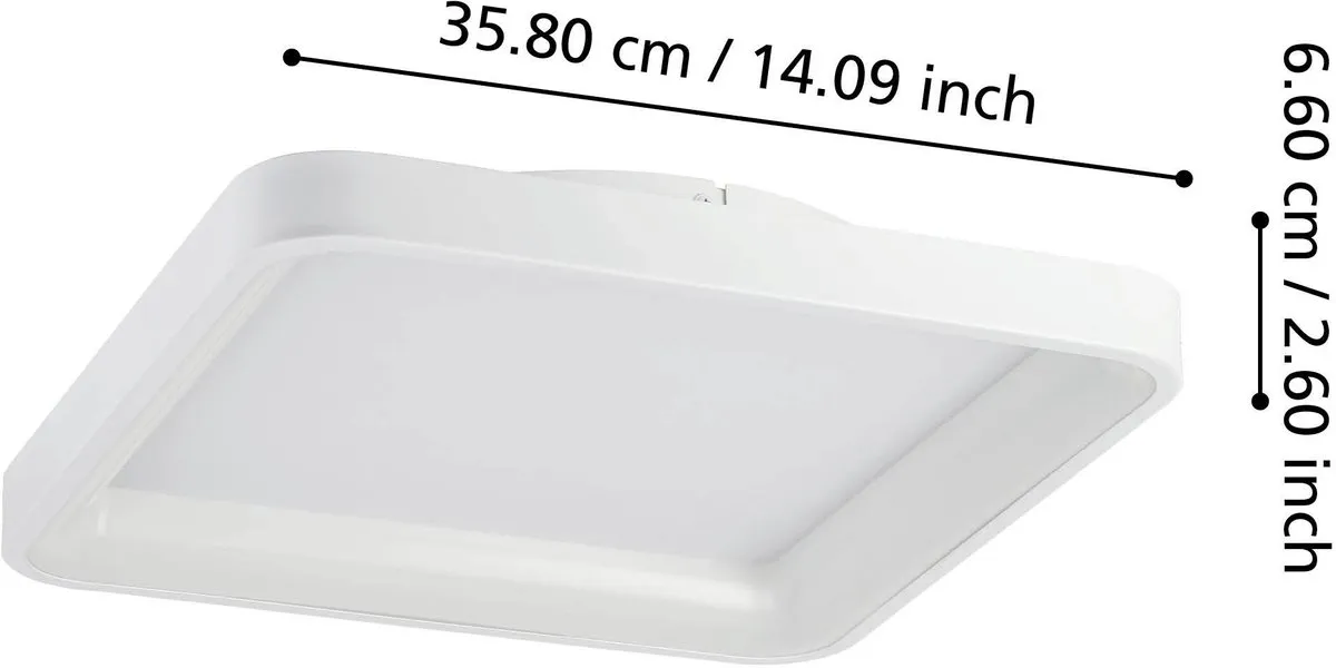Eglo Loretello Plafondlamp - Ø35cm - Warmwit - Dimbaar