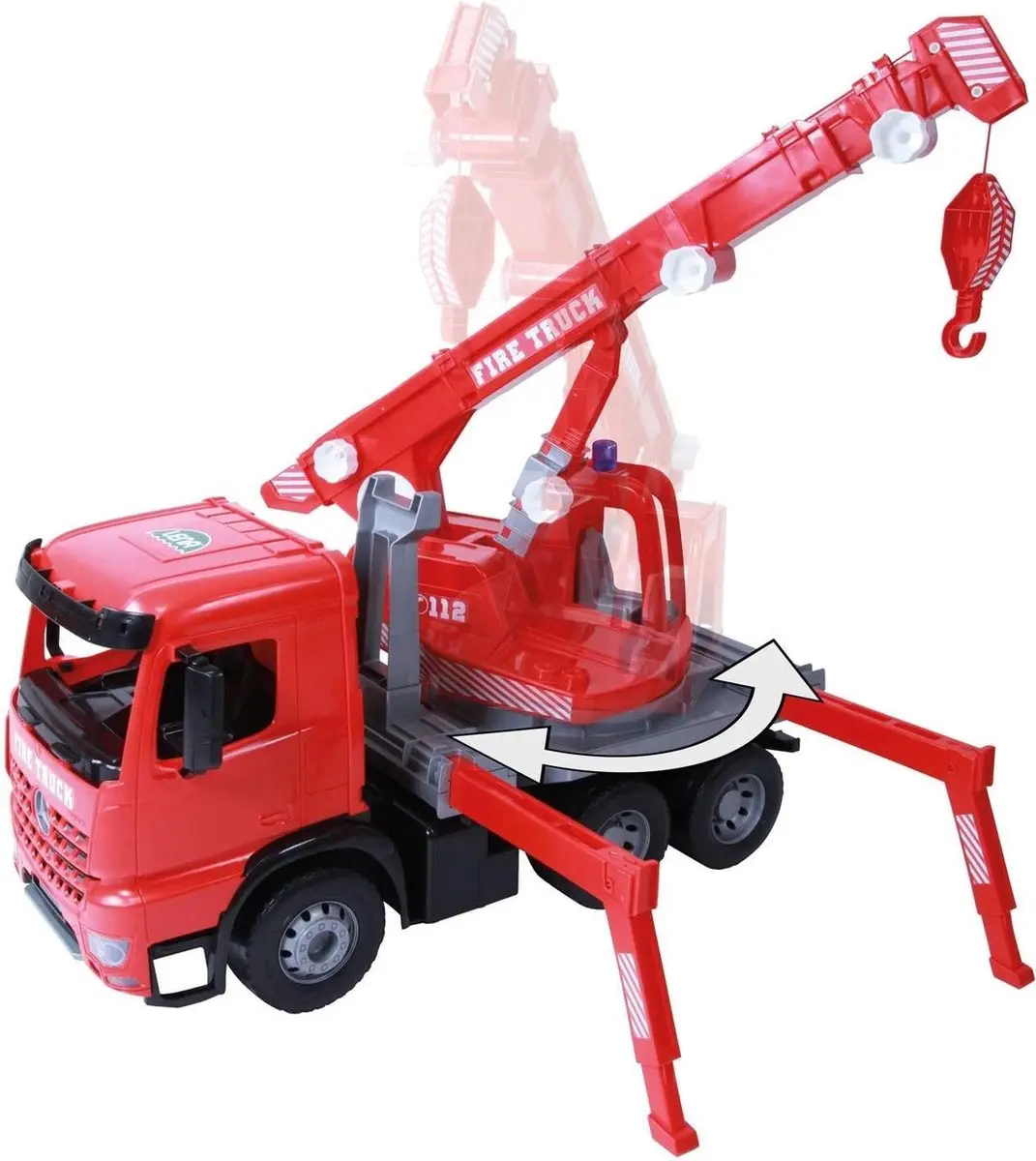 Lena Brandweerauto Mercedes Arocs 02175 - Rood