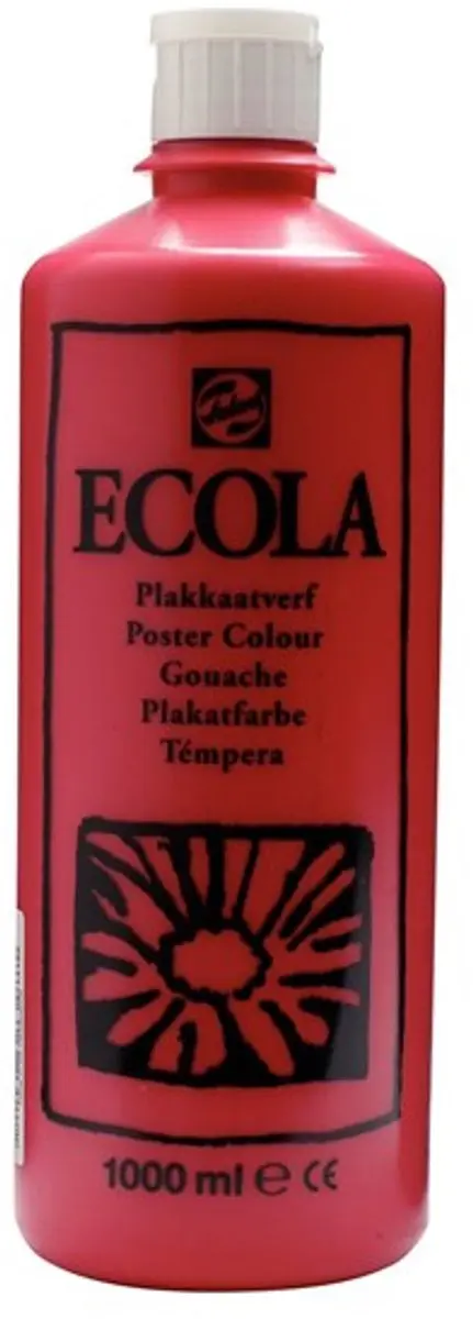 Talens Ecola Plakkaatverf Karmijn 1000ml