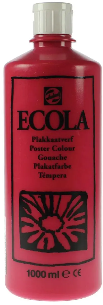 Talens Ecola Plakkaatverf Karmijn 1000ml