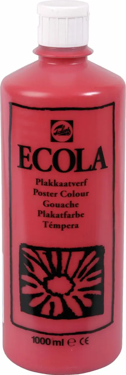 Talens Ecola Plakkaatverf Karmijn 1000ml