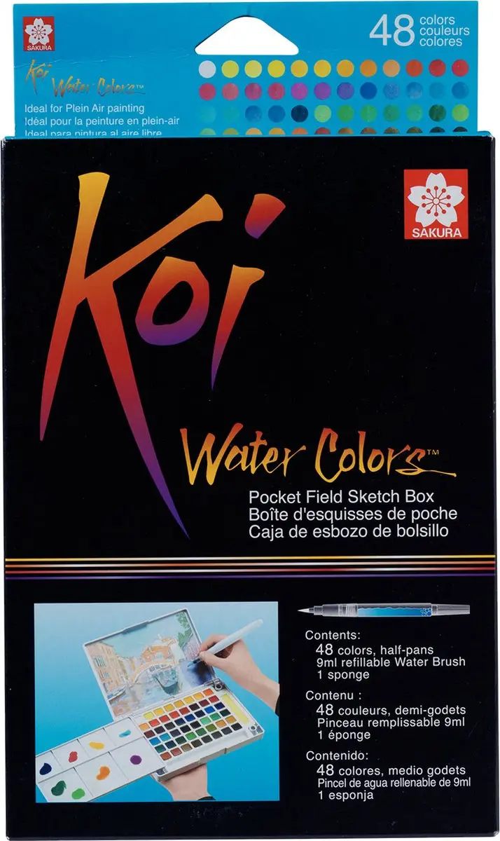 Sakura Koi Water Colors Pocketbox 48 Kleuren