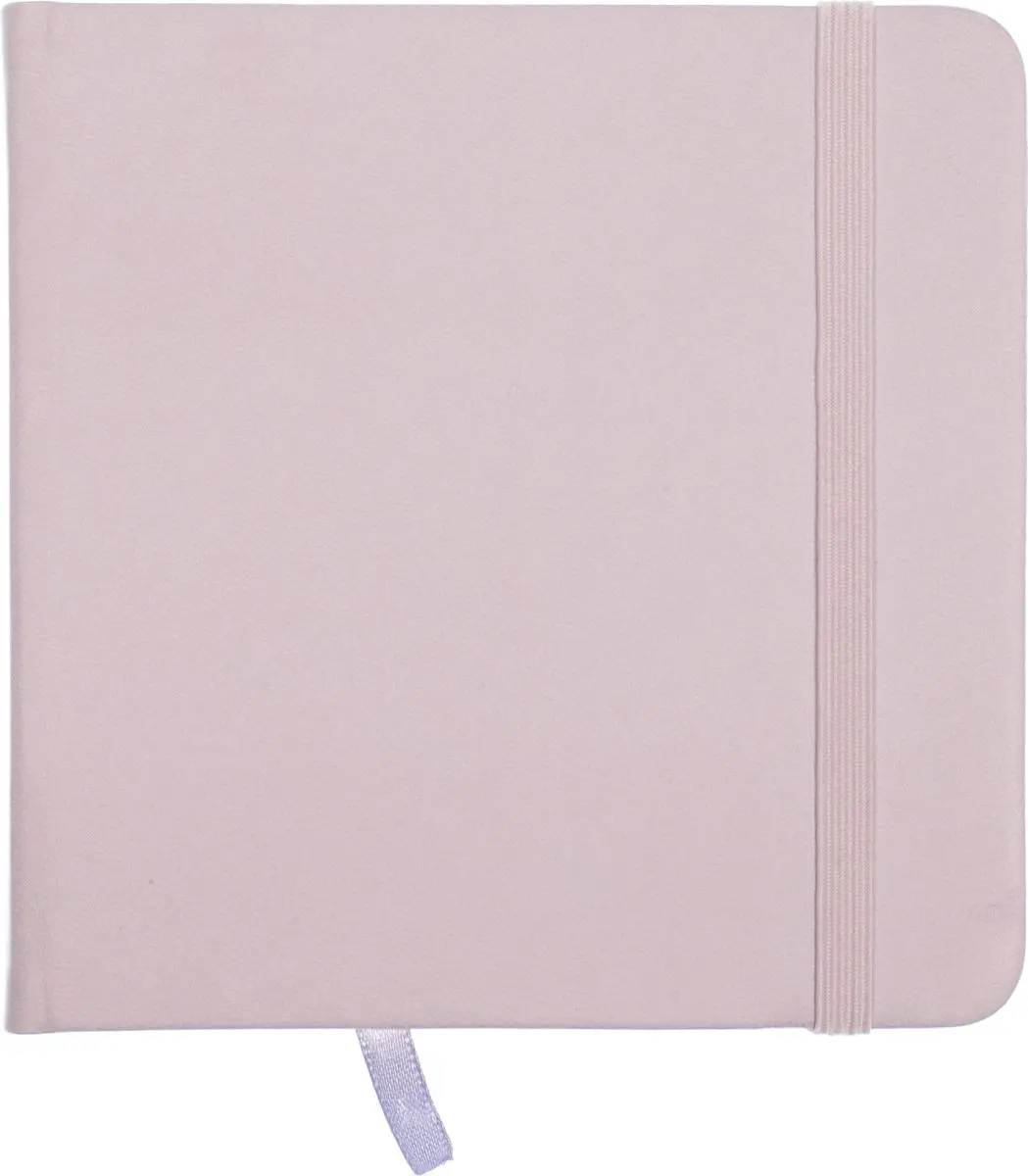 Kangaro Schetsboek 12x12cm Violet - PU Hardcover - 160 Pagina's