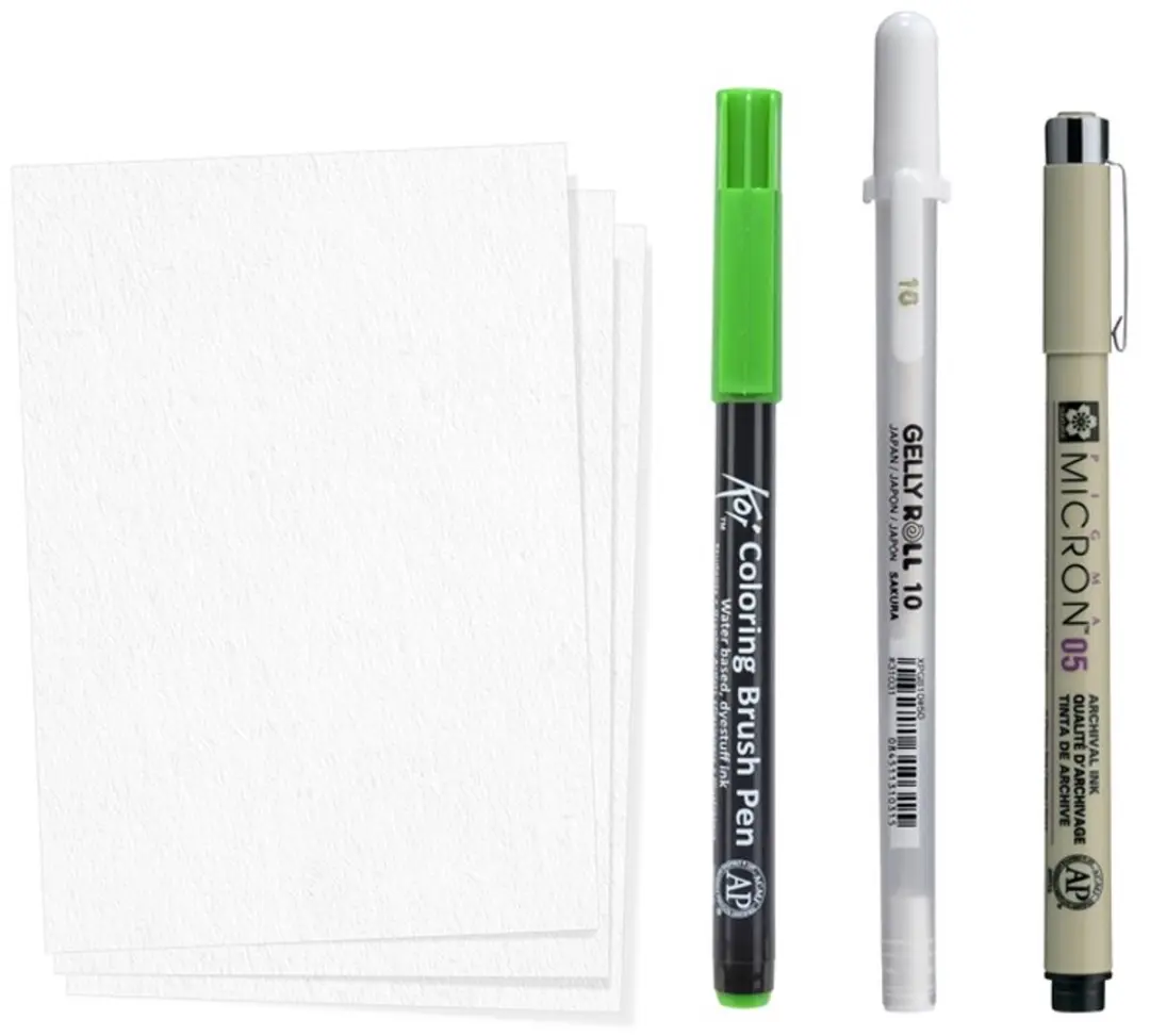 Sakura Creative Kit Manga - Pigma Micron 05 & Gelly Roll
