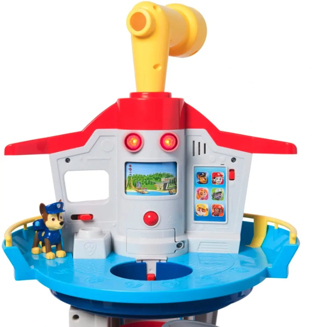 PAW Patrol Enorme Uitkijktoren 82cm - met Chase Poppetje & Voertuig