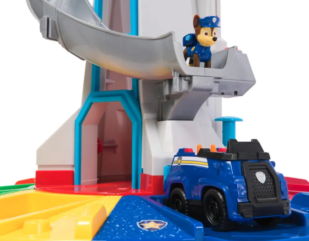 PAW Patrol Enorme Uitkijktoren 82cm - met Chase Poppetje & Voertuig
