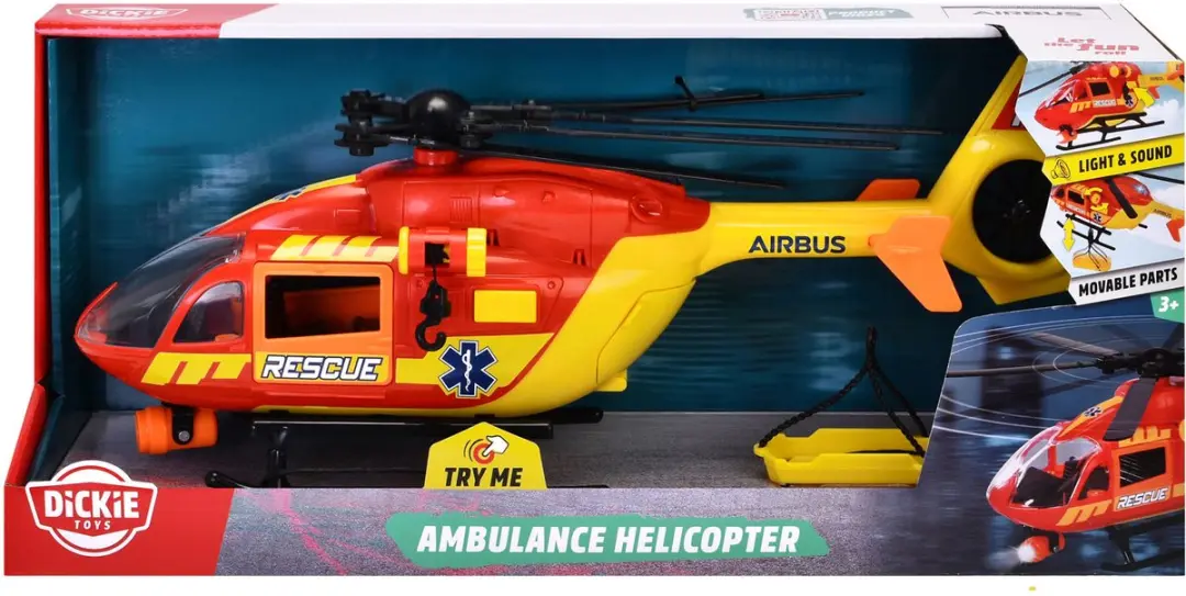 Dickie Toys Ambulance Helicopter 203716024 - Licht & Geluid - 2x AA