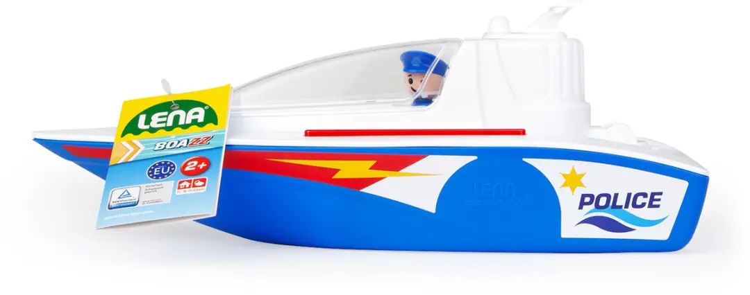 Lena Politieboot Speelgoedboot 36cm - Blauw