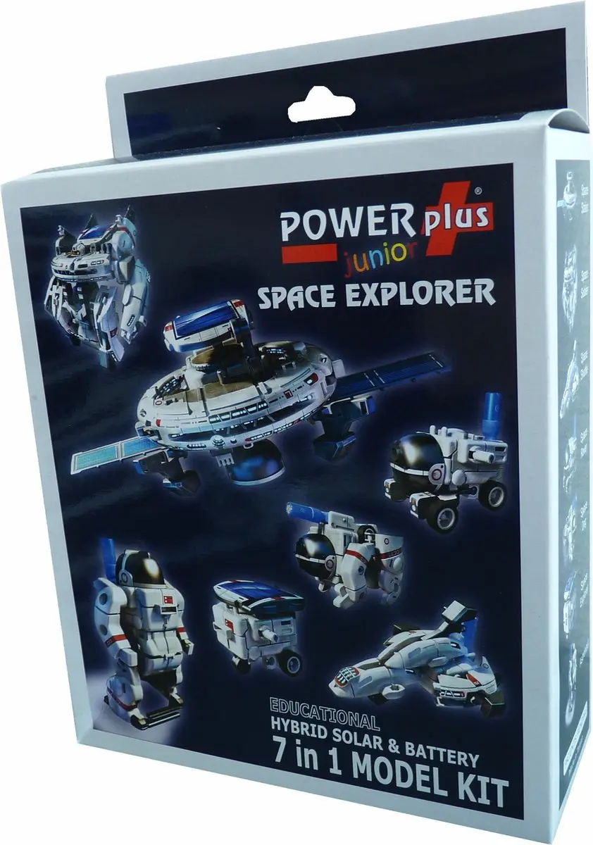Powerplus Space Explorer Bouwpakket STEM Speelgoed - Blauw/Wit