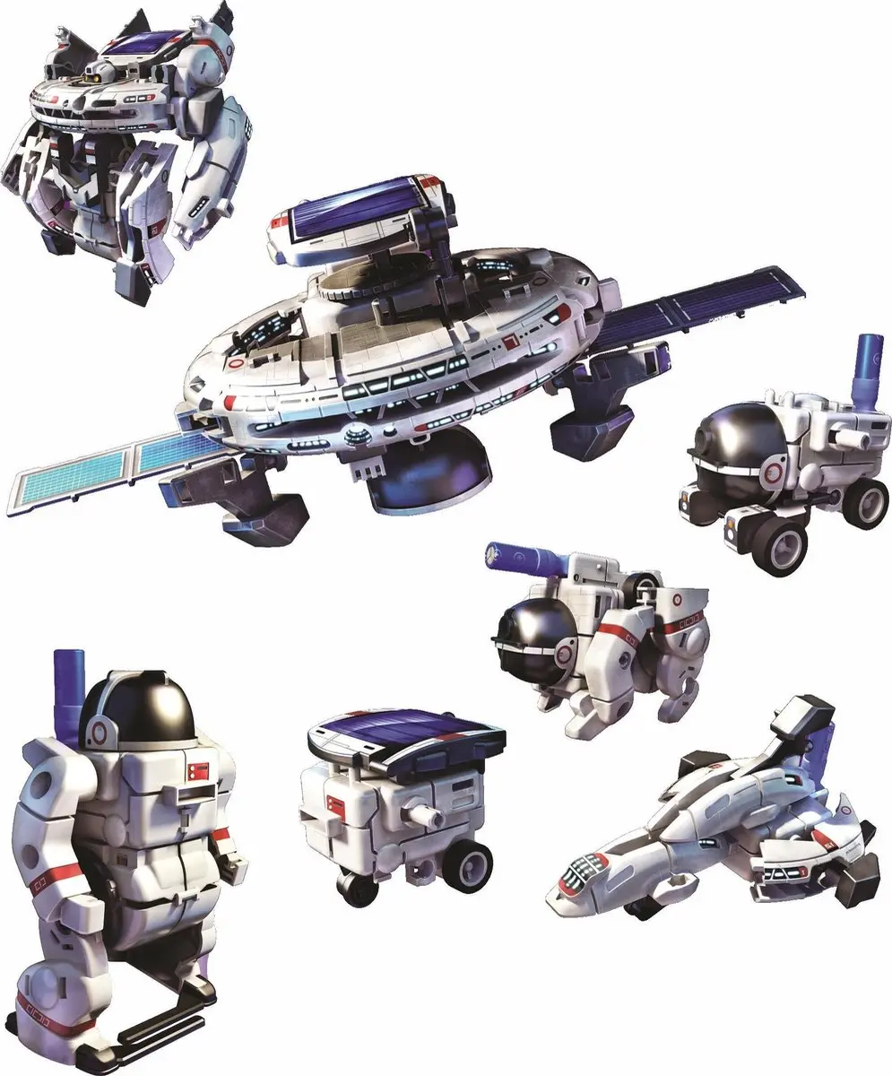 Powerplus Space Explorer Bouwpakket STEM Speelgoed - Blauw/Wit