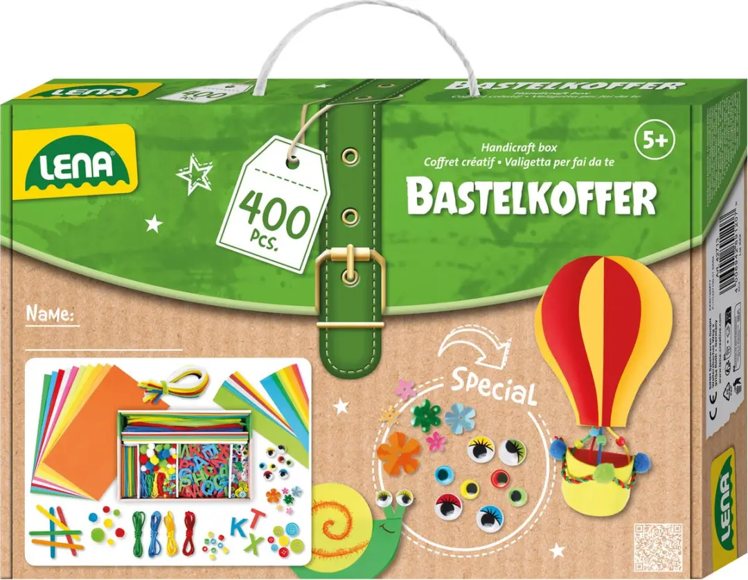 Lena Creatief Knutselkoffer 400 Delen - Multi