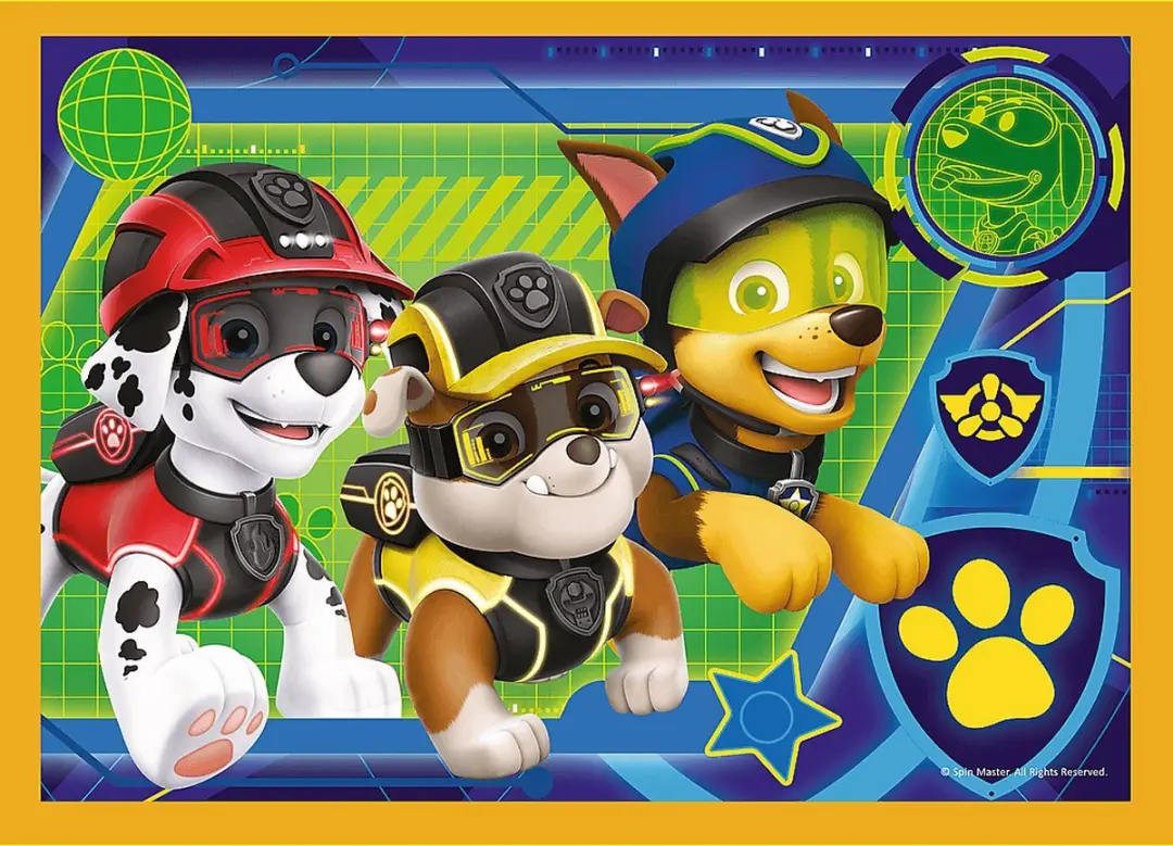 PAW Patrol Puzzel 4-in-1 34395 - 207 Stuks - Meerkleurig