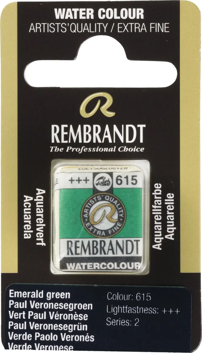 Rembrandt Watercolor Napje Emerald Green 10ml
