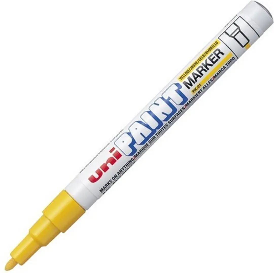 uni-ball Uni Paint PX-21 Gele Verfstift 0.8-1.2mm