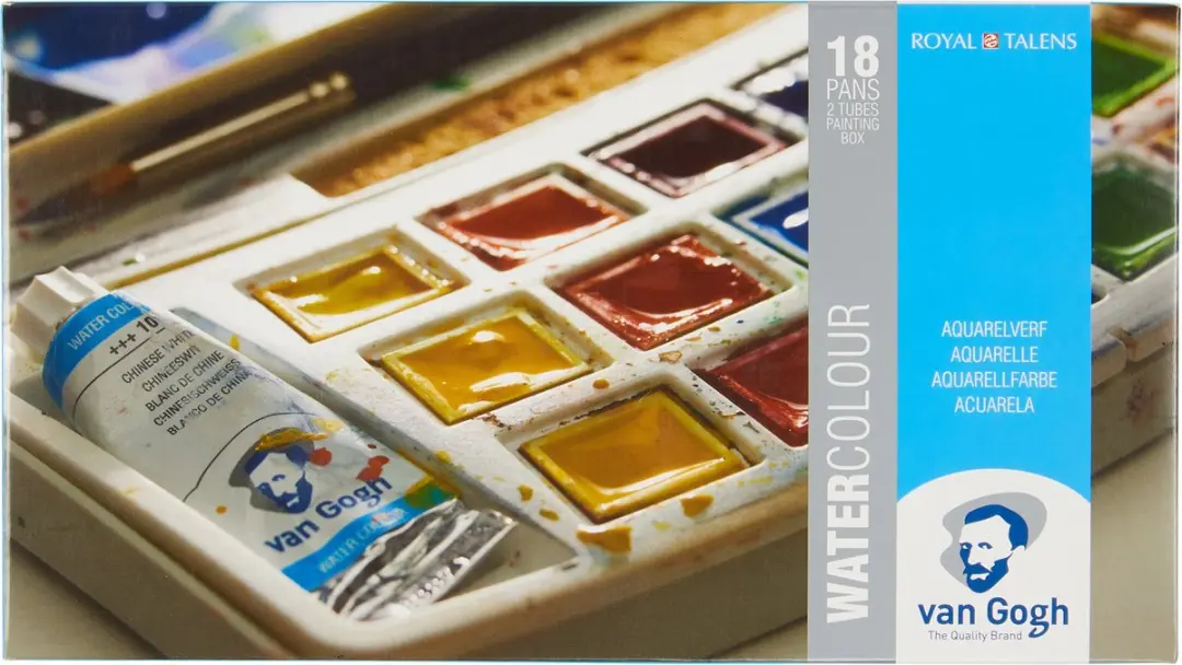 Van Gogh Aquarelverfset 20 Kleuren - 18x0.5ml + 2x10ml