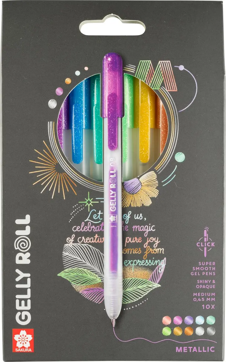 Sakura Gelly Roll Metallic Retractable Pen Set