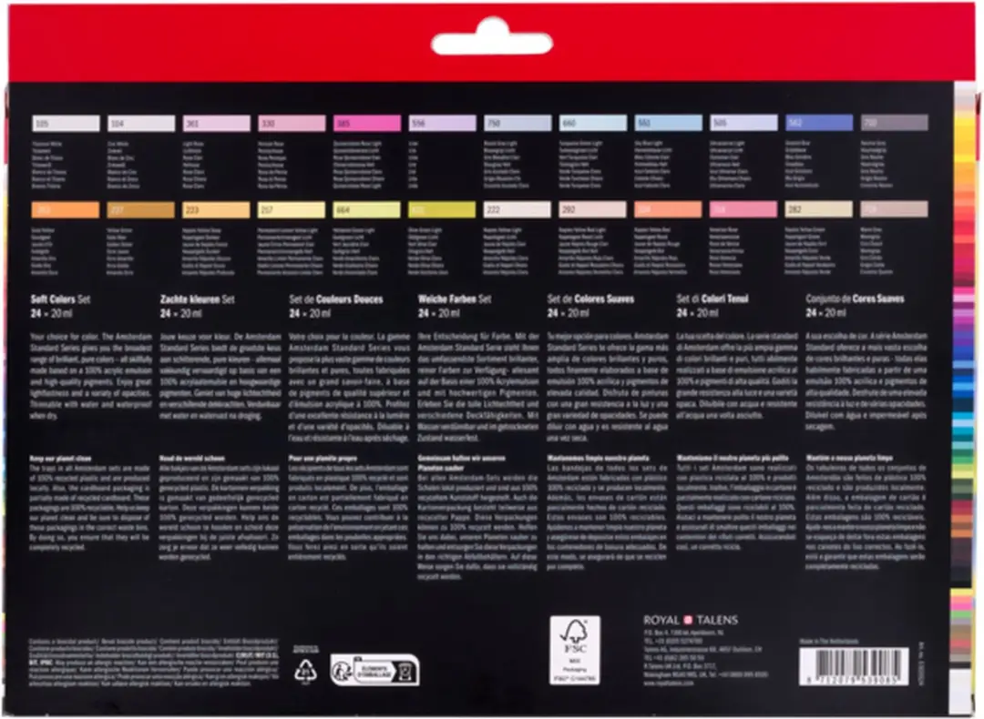 Amsterdam Standaard Acrylverf Set 24x20ml - 480ml