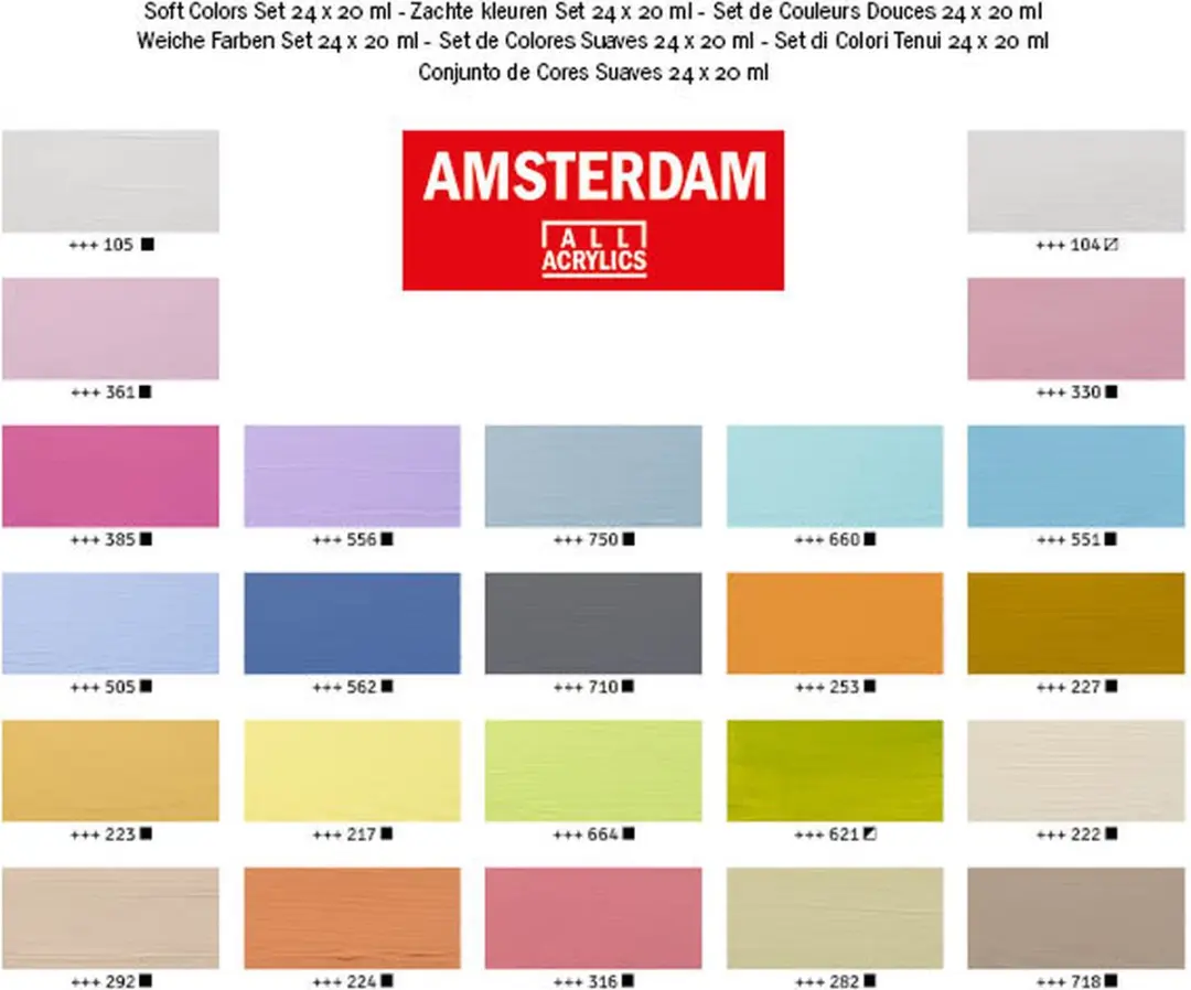 Amsterdam Standaard Acrylverf Set 24x20ml - 480ml
