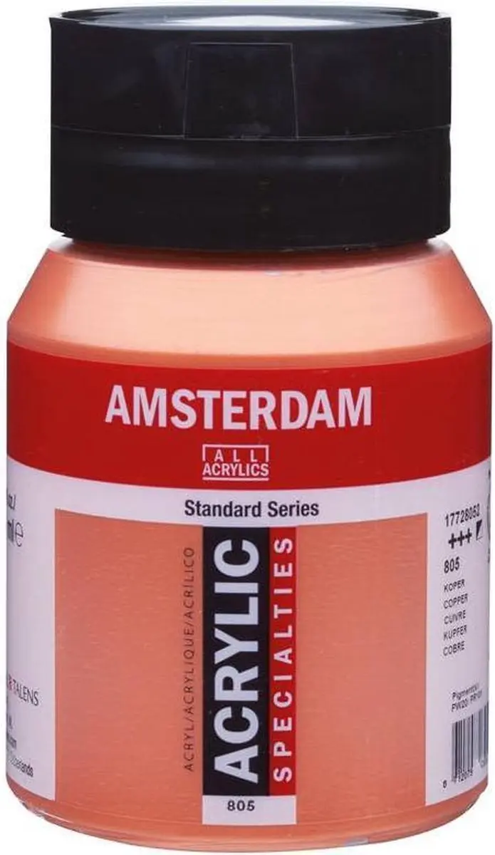 Amsterdam Standard Acrylverf 500ml - Koper