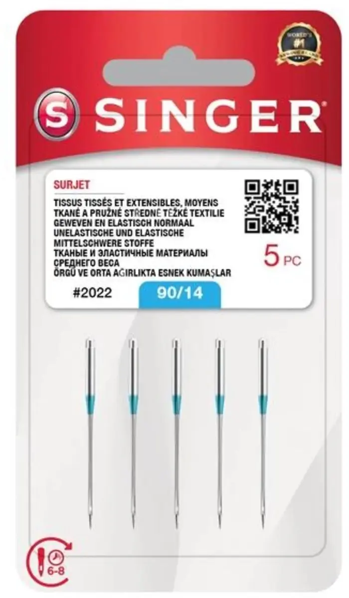Singer Overlock 2022 90 Naalden - 5 Stuks