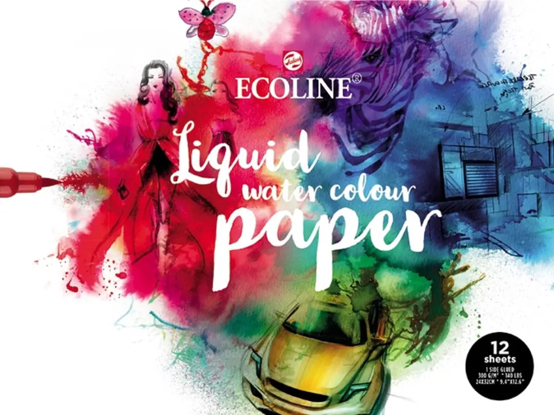 Ecoline Aquarelpapierblok 24x32cm 290g/m²