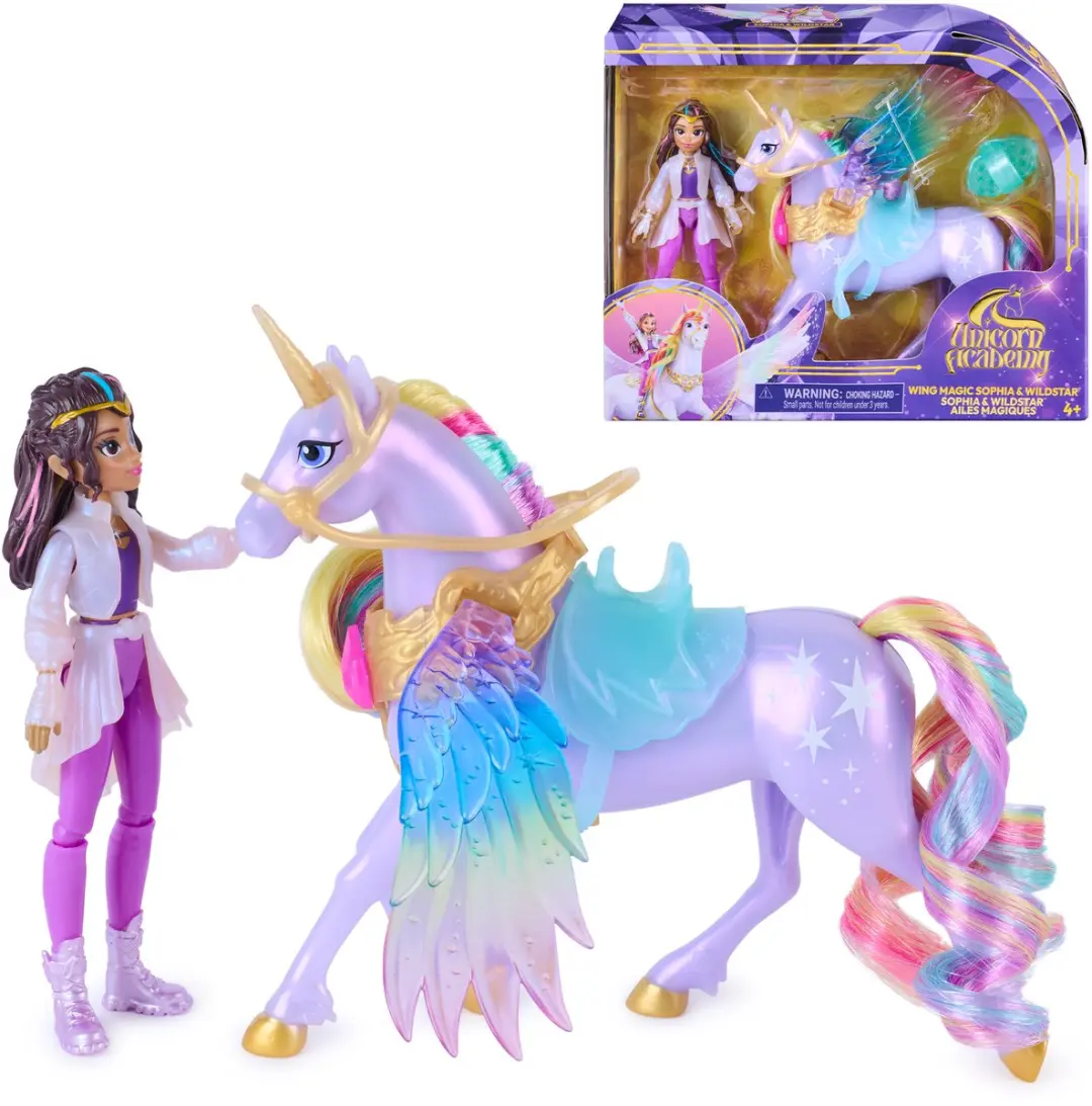 Unicorn Academy Sophia & Wildstar Beweegbare Poppen