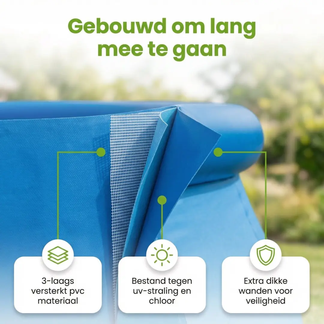 Intex Easy Set Zwembad 396x84cm - Blauw - 7290L - 4-delig