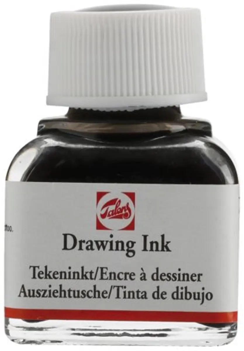 Talens Watervaste Tekeninkt Zwart 11ml