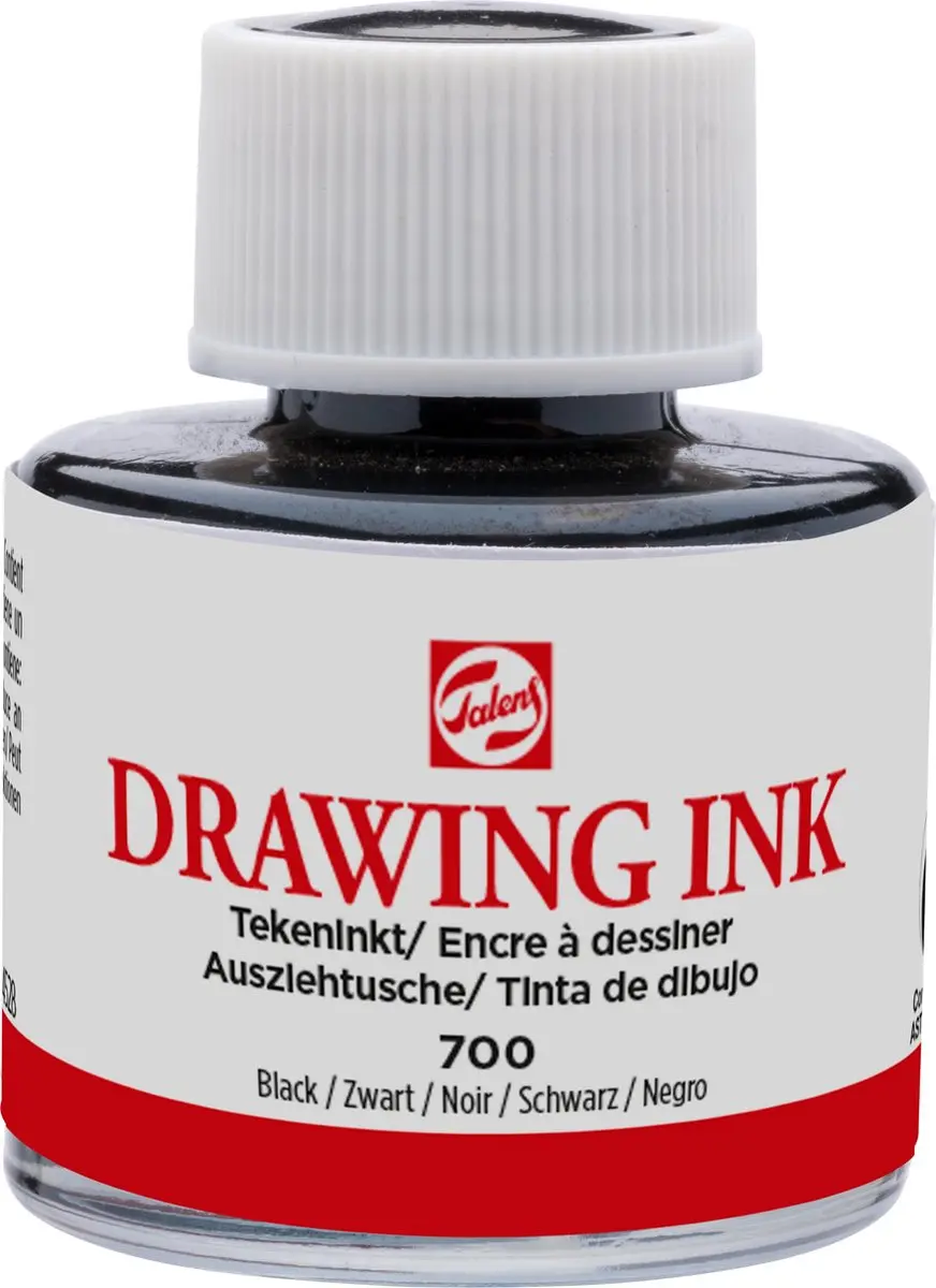 Talens Watervaste Tekeninkt Zwart 11ml