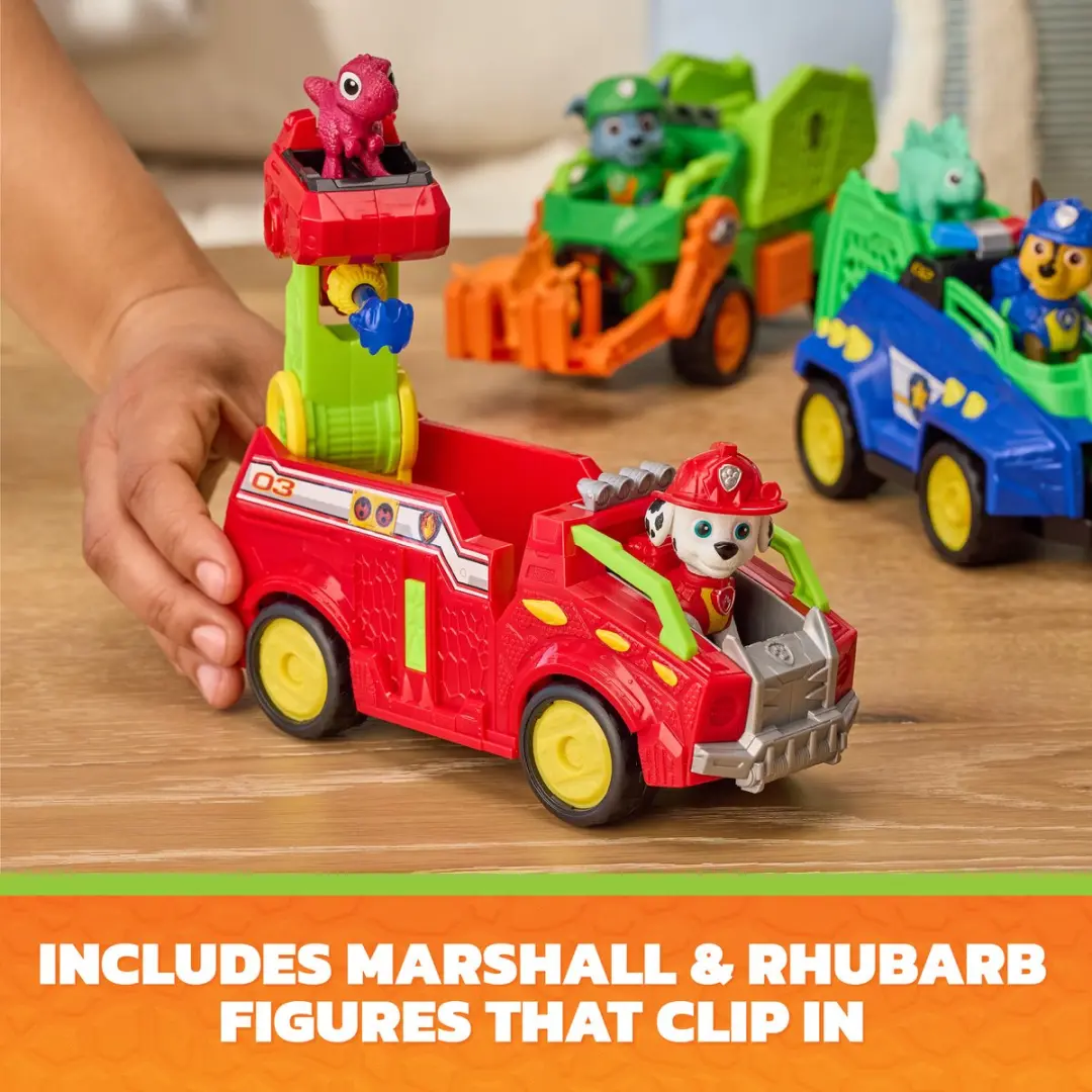PAW Patrol Marshall Dino Rescue Firetruck 6075757 - Meerkleurig - afbeelding 6 van 6