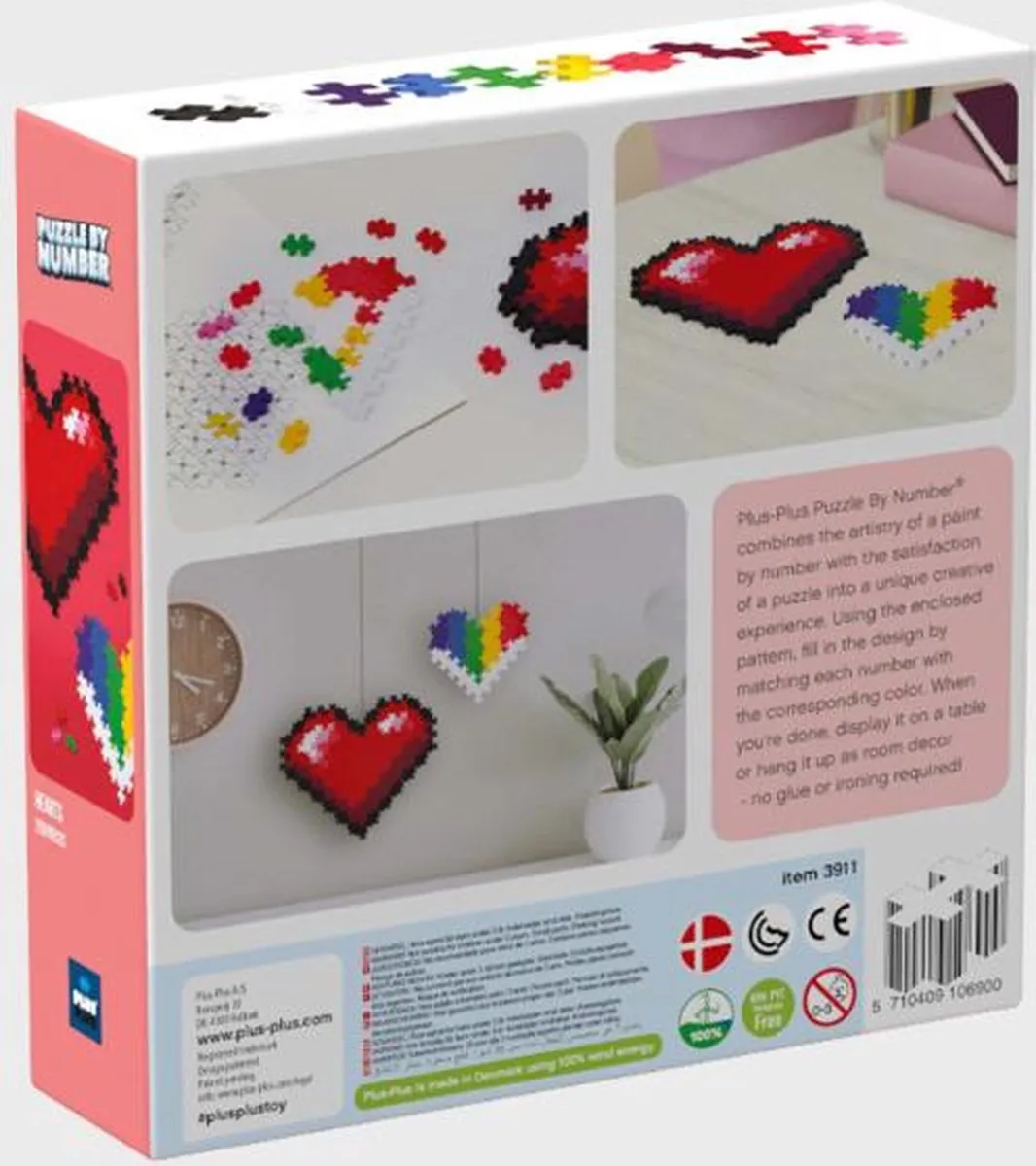 Plus-Plus Hart 250 Stuks Bouwpuzzel - 3911