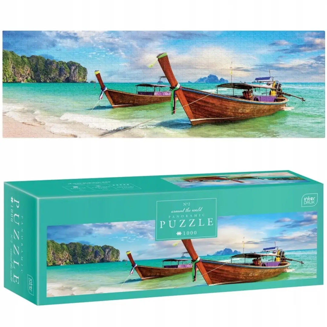 Geronimo Games Around the World Panorama Puzzel 1000 Stuks