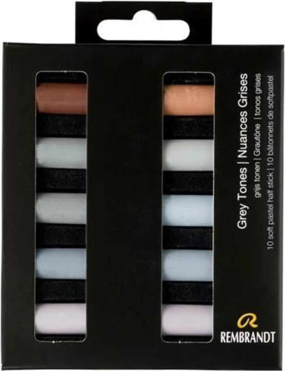 Rembrandt Softpastel Half 10 Grijstinten - 10 Stuks
