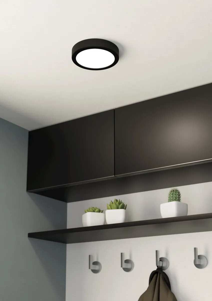 Eglo FUEVA 5 Plafondverlichting 11W - Ø160cm - Zwart/Wit