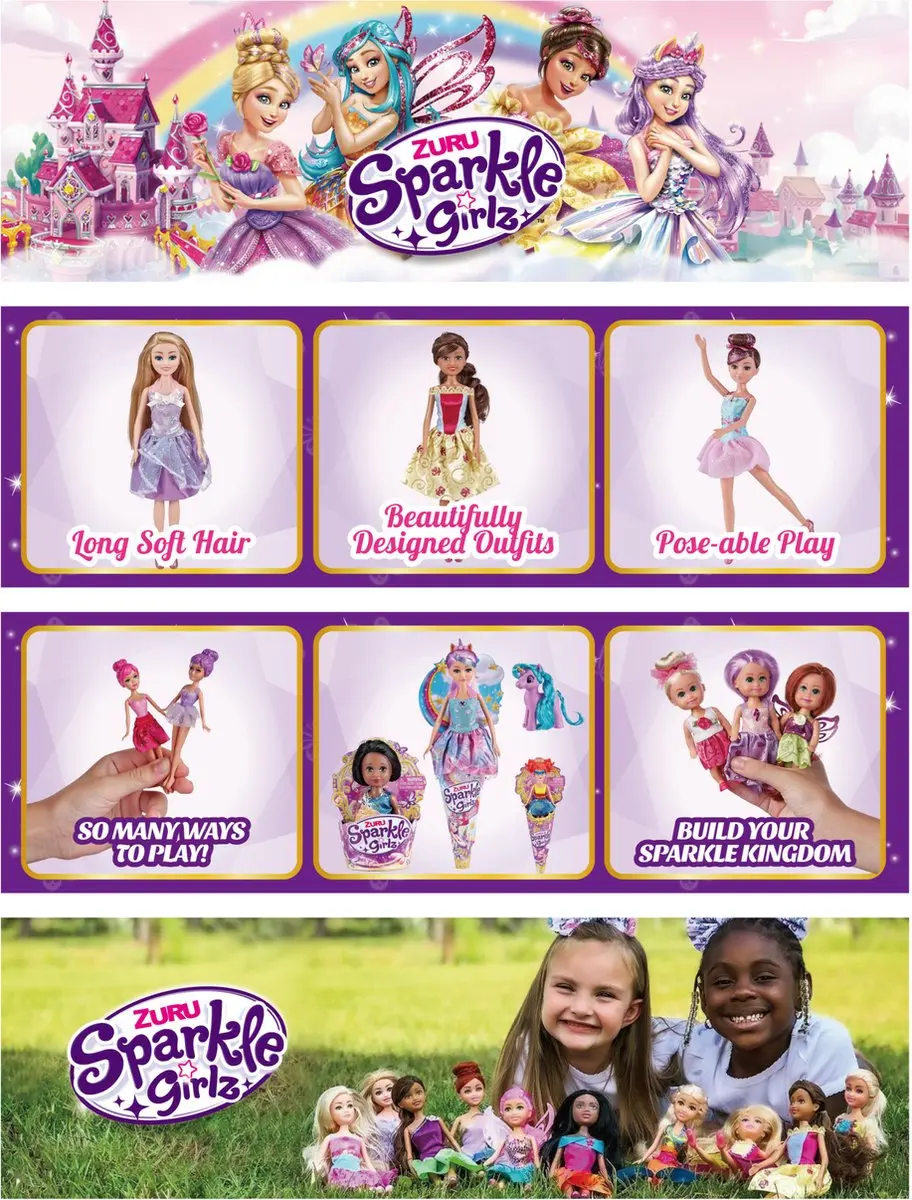 ZURU Sparkle Girlz Pop - Multicolore