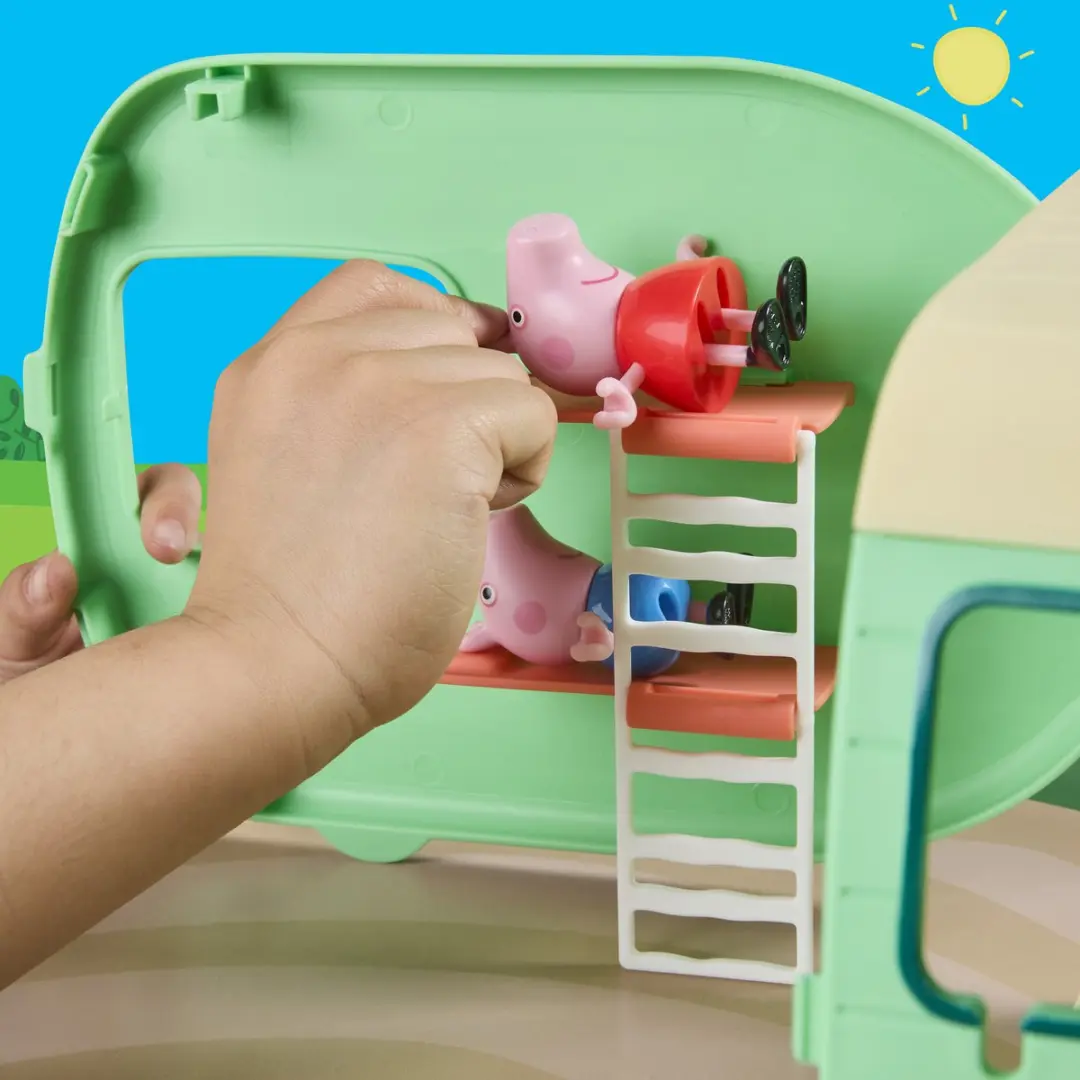 Peppa Pig Drie Kleine Biggetjes Caravan Speelset - afbeelding 6 van 6