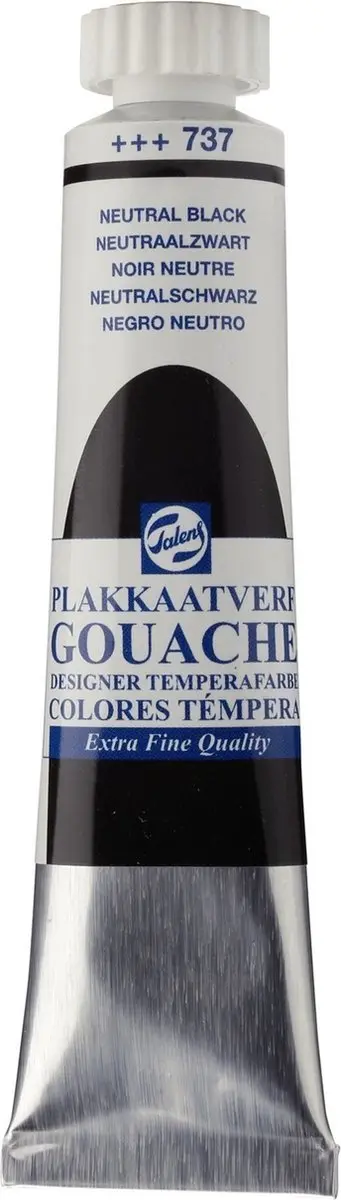 Talens Plakkaatverf Gouache Extra Fine Neutraal zwart 20ml