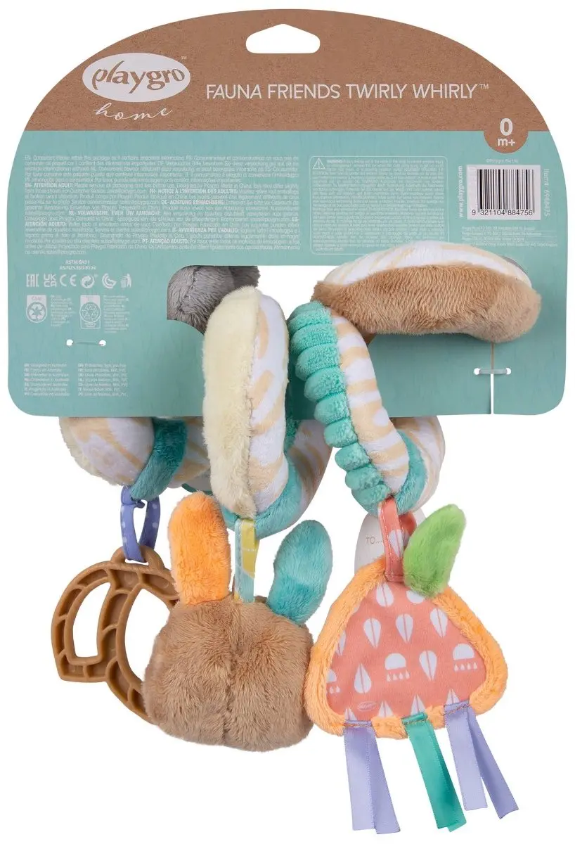 Playgro Fauna Friends Twirly Whirly - Multi Color
