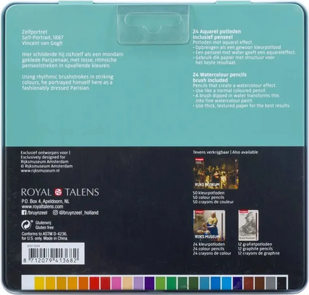 Van Gogh Aquarelpotloden 24 Stuks